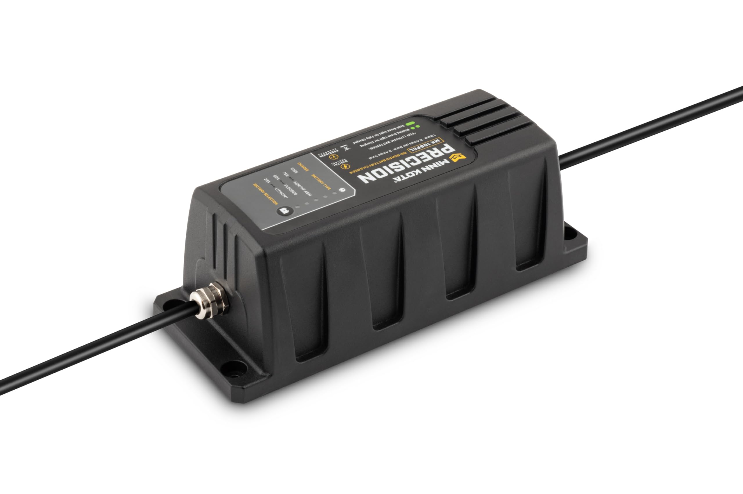 Minn Kota MK-106PCL Precision On-Board Marine Battery Charger – 1 Bank, 6 Amps