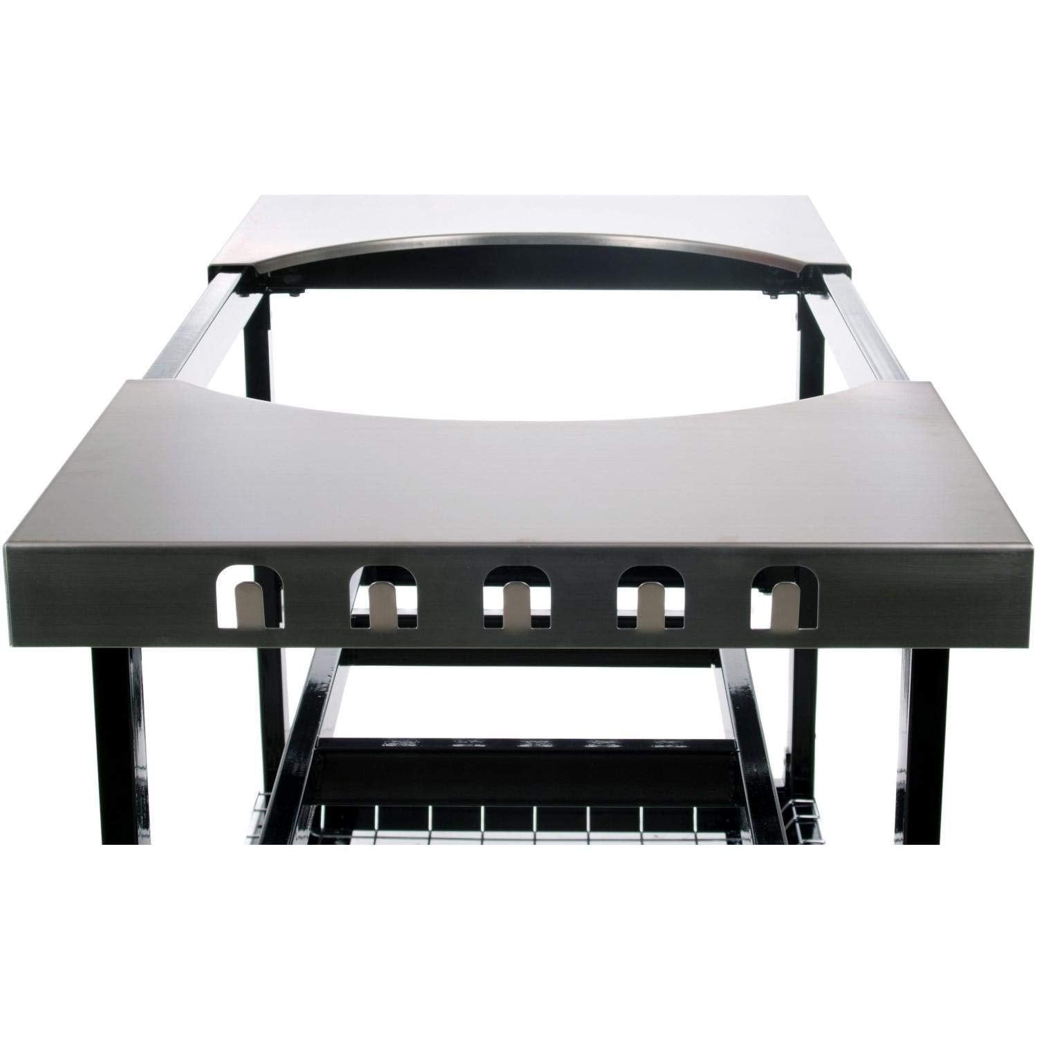 Stainless Primo Metal Cart with Top and Basket for Oval LG and Oval XL