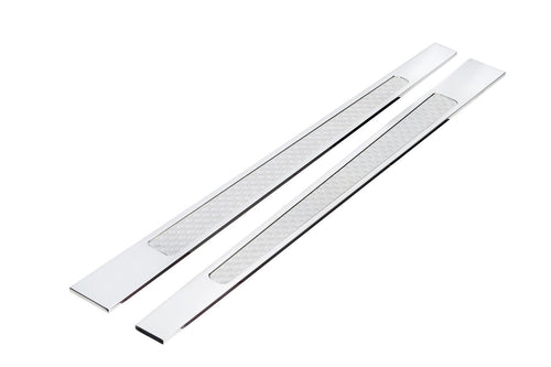 Goolsby Edition Lokar DSP-2000 Door Sill Plate Polished with Engine Turn Insert
