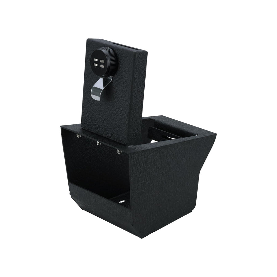 Center Console Safe Black Horse Security Lock Box, Black Gun Box Organizer, with 4 Digit Combination Resettable Lock Compatible with 2019-2023 BMW X5 -ASBX01