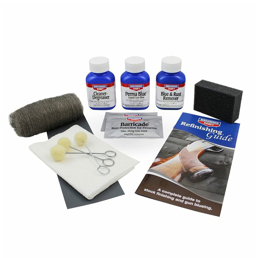 Birchwood Casey All-Inclusive Perma Blue Liquid Gun Blue Finishing Kit for Gun Cleaning, Maintenance and Preservation
