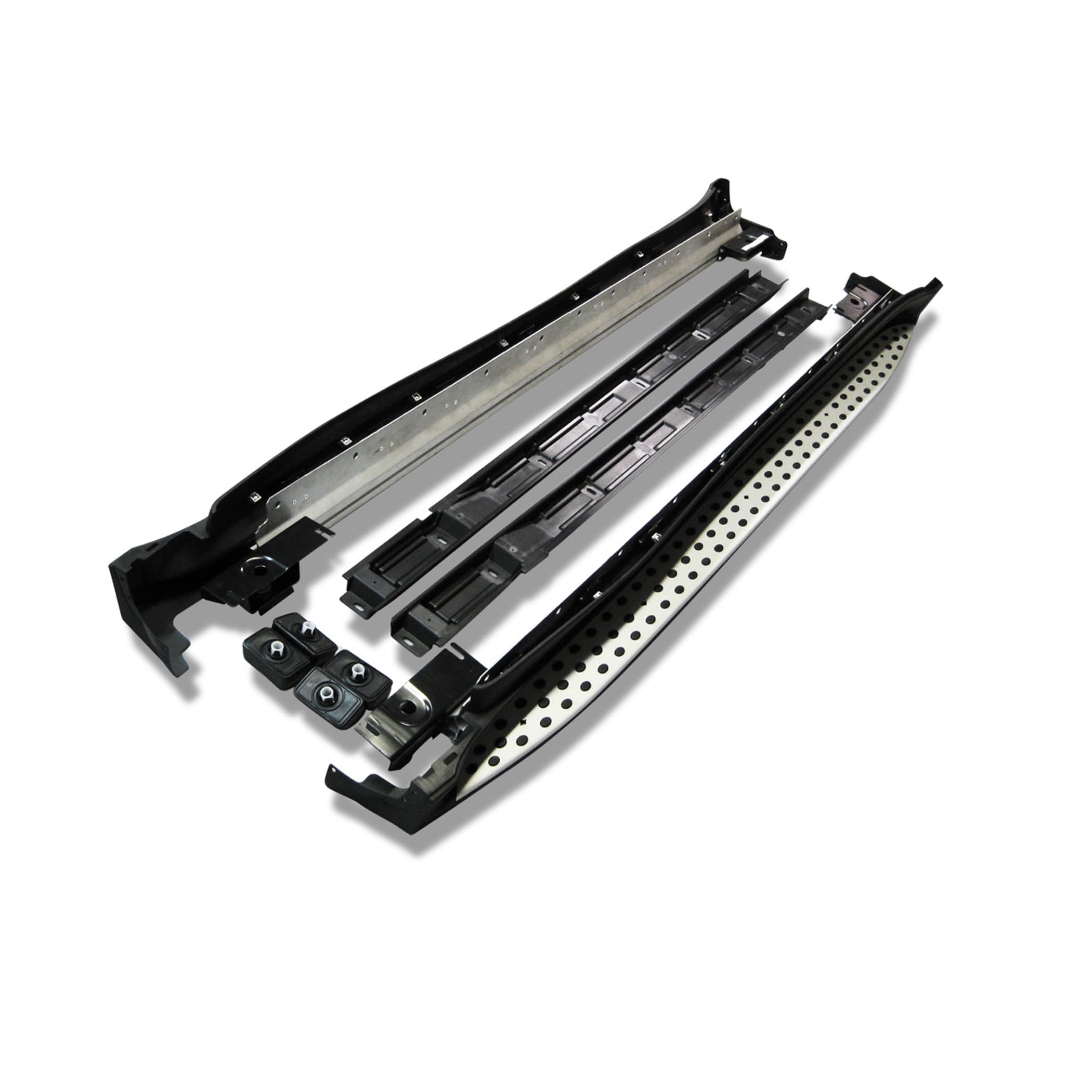 OEM Black Horse Replica Running Boards Aluminum Compatible with 2007-2009-Benz GL320|2007-2012-Benz GL450|2008-2012-Benz GL550|2010-2012-Benz GL350|2008-2012-Benz GL450-RMWGL