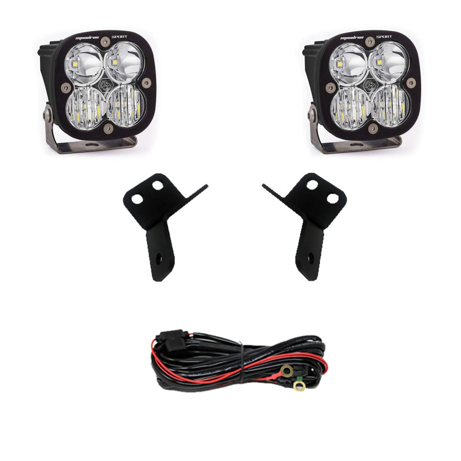 Baja Designs A-Pillar Light Kit Squadron Sport LED for Honda Talon 2019-21 UTV (Driving/Combo; Clear)