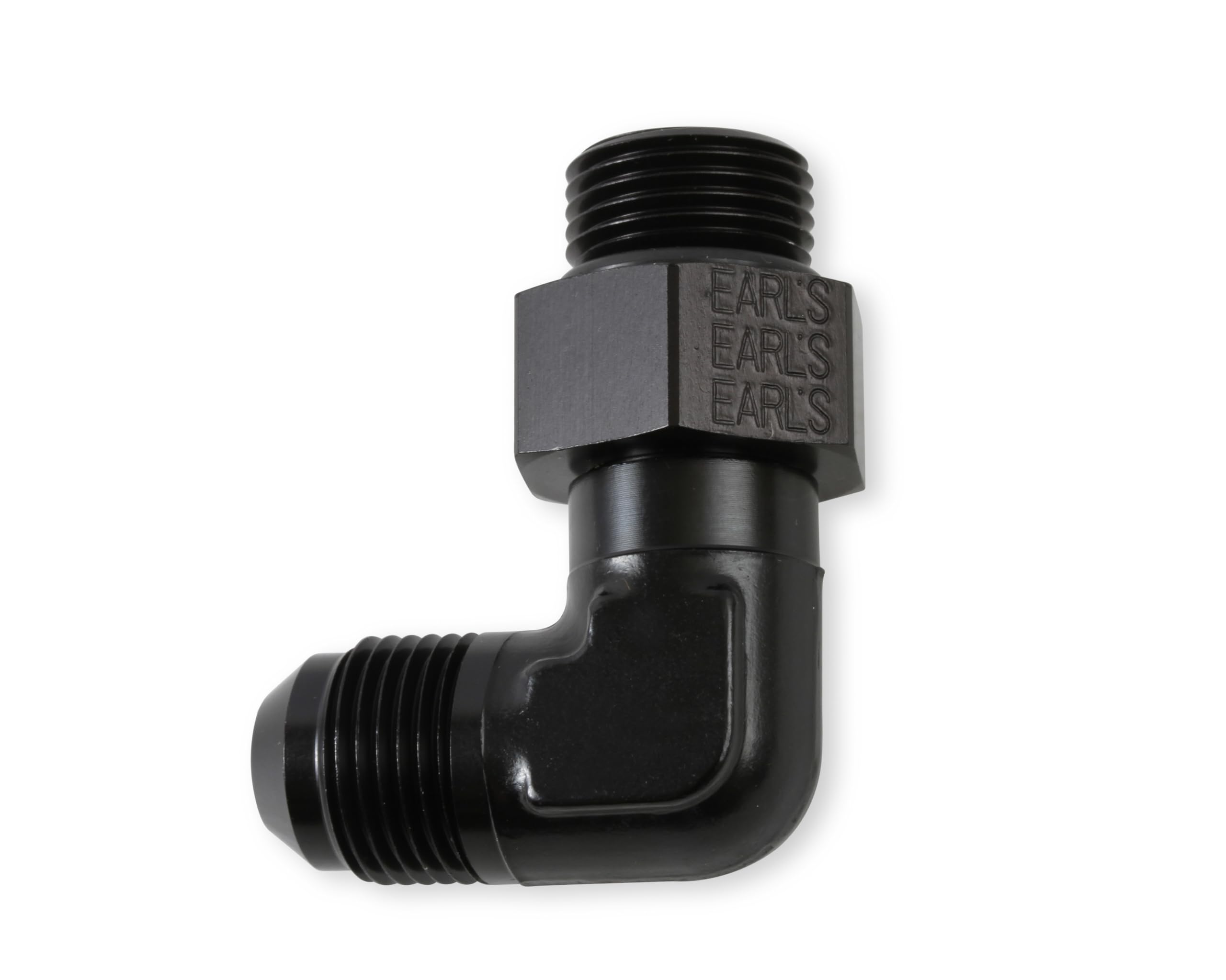 90 Degree Earl's -8 AN Male to 3/4-16 Swivel AT949008ERL