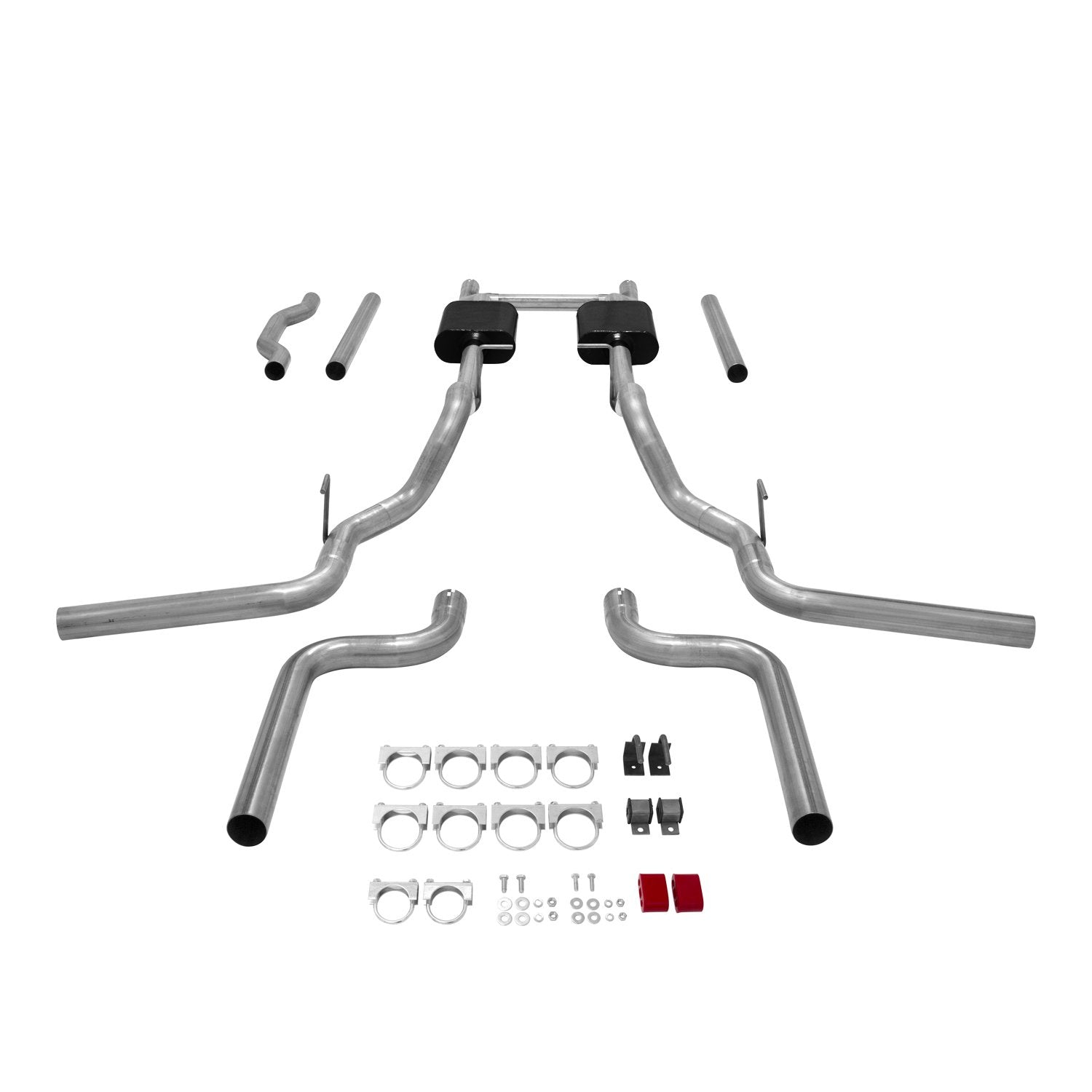 Flowmaster 17742 Crossmember-Back American Thunder Exhaust Kit 2.5 Inch Aluminized Steel Compatible with 1973-1974 Chevy and GMC C10 C20 2wd with V8 engines