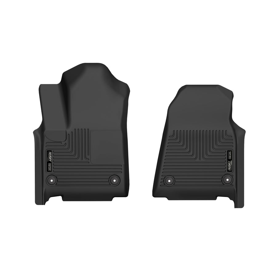 Husky Liners X-act Contour Floor Mats | 2022-2025 Fits Jeep Wagoneer & Jeep Grand Wagoneer | Front Row, 2-pc Black - 51381
