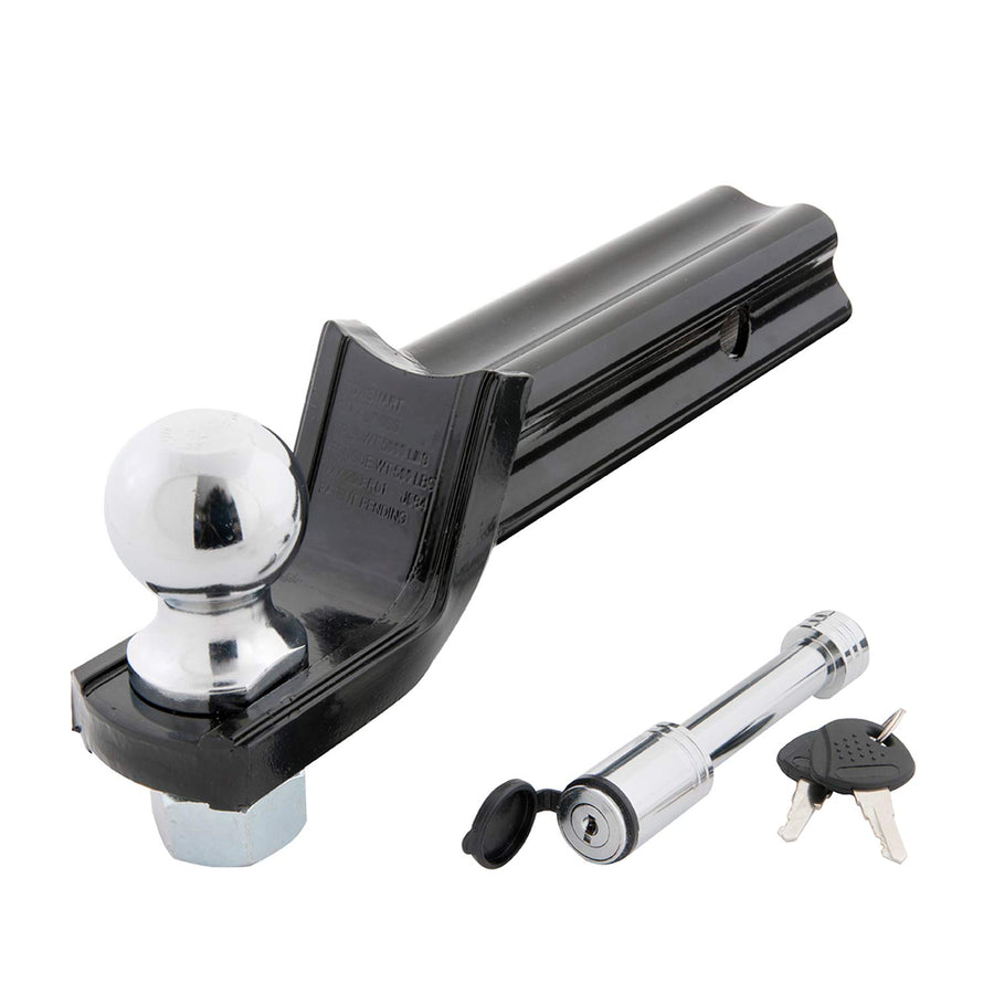 X-Mount TOWSMART Class III, 5,000 lb. Security Kit with 2 in. Drop x 3/4 in. Rise x 1 in. Shank Trailer Hitch Ball Mount, 2 in. Ball, 5/8 in. Locking Pin