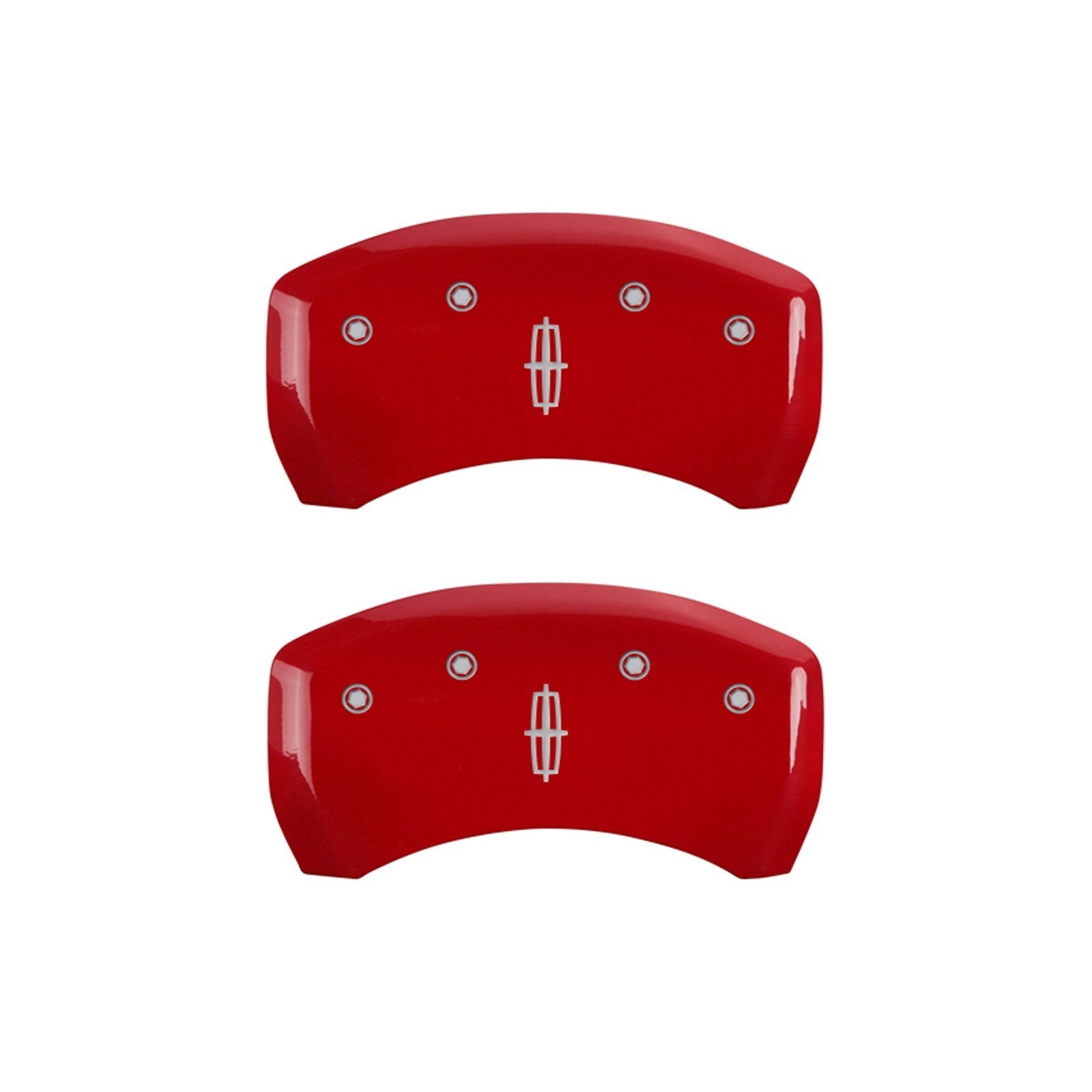 Caliper Covers MGP 36019SLC1RD with Red Powder Coat Finish, (Set of 4)