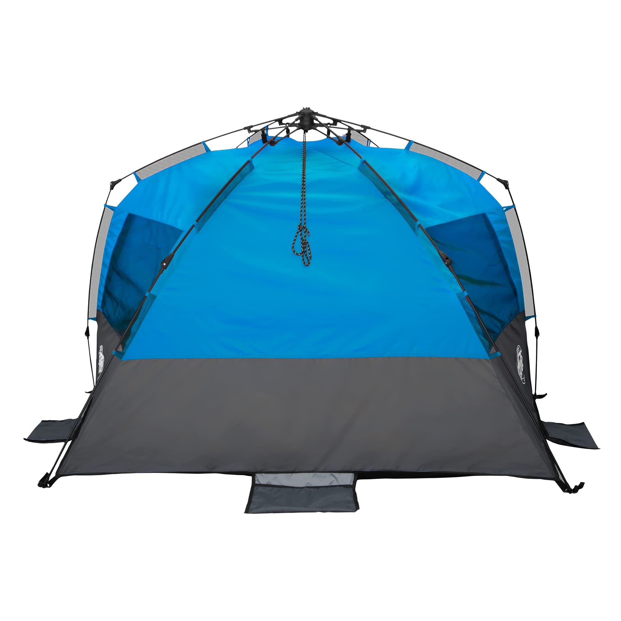 E-Z UP Portable Beach Tent Wedge, 51"x51" Entrance with 2 Roll-Up Windows and with Storage Pocket, Splash