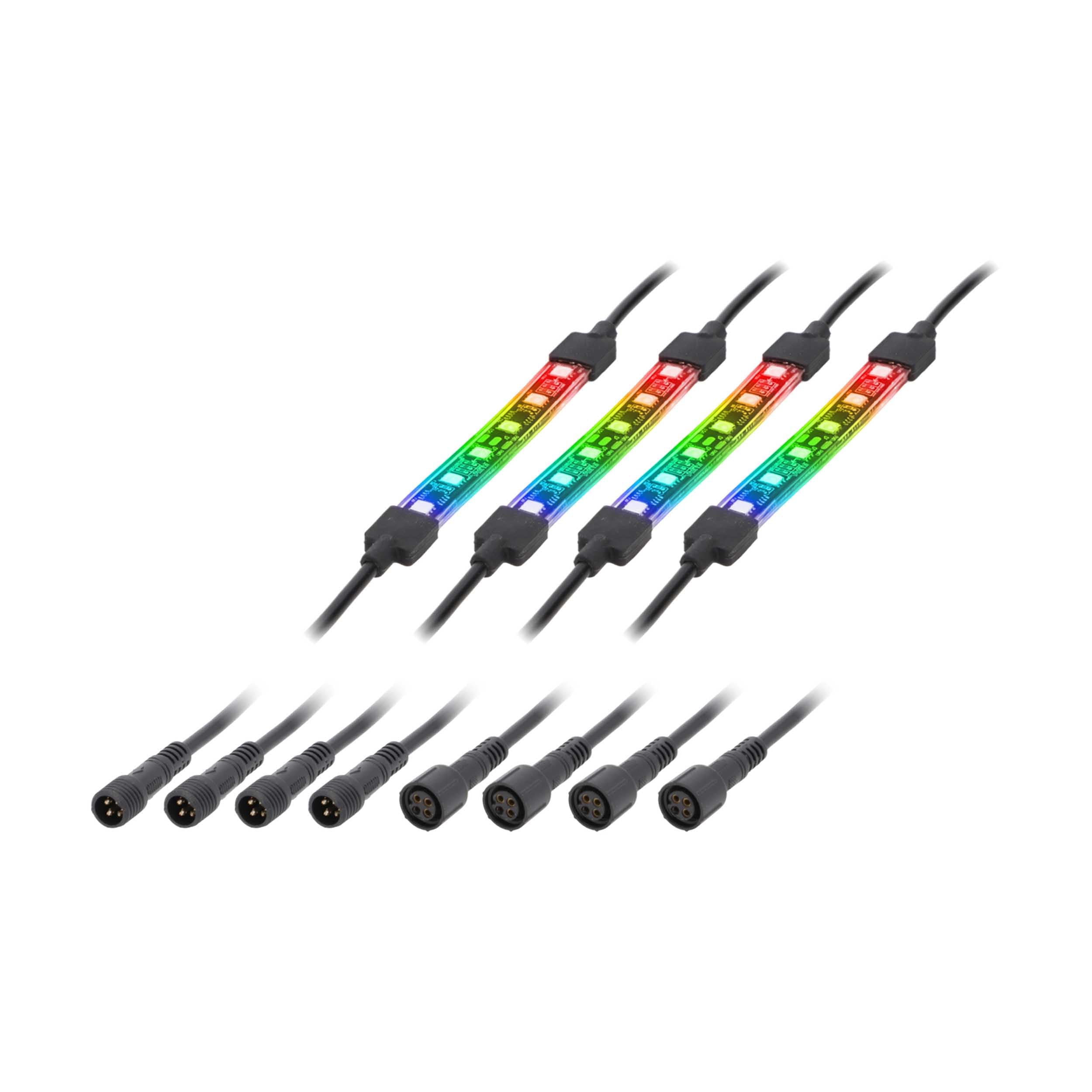 Metra - Motorcycle Strip Light Expansion Pack 4-Piece Chasing (MTRBC-CHASE-4PC)