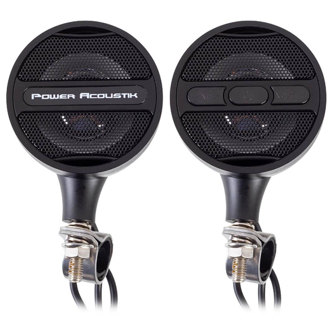 Black Power Acoustik Motorcycle Bluetooth Speaker System FM Radio & USB Input