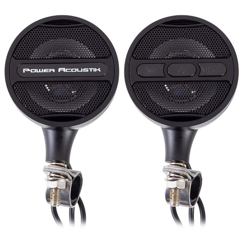 Black Power Acoustik Motorcycle Bluetooth Speaker System FM Radio & USB Input