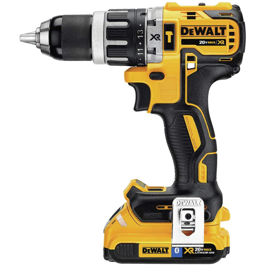 DEWALT Brushless Impact Driver and 20V MAX XR Hammer Drill Combo Kit, Compact 2.0Ah (DCK287D2), Black