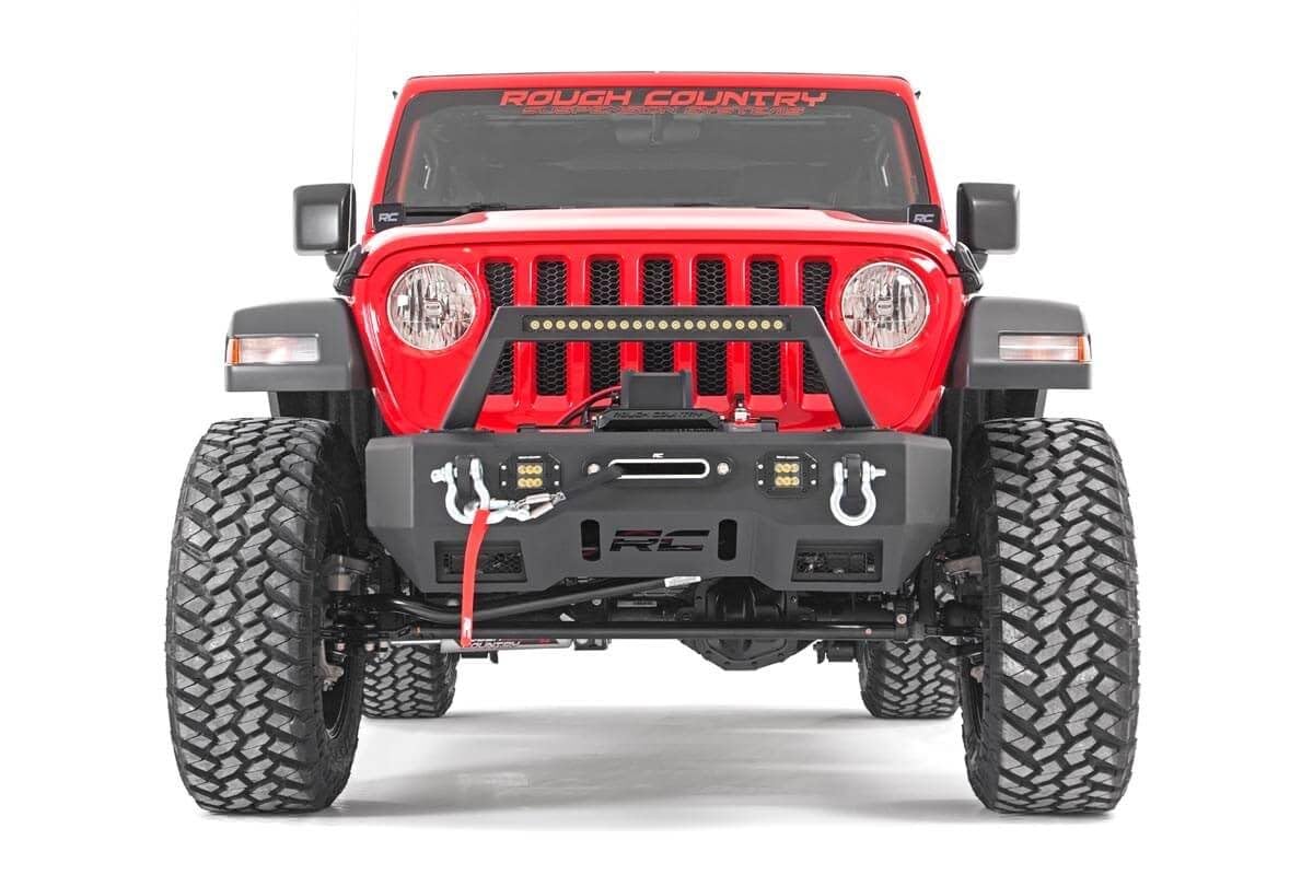 3.5" Rough Country Lift Kit w/ M1 Shocks for Jeep Wrangler Unlimited JL (2018-2023) 4-Door - Fits up to 35" Tires