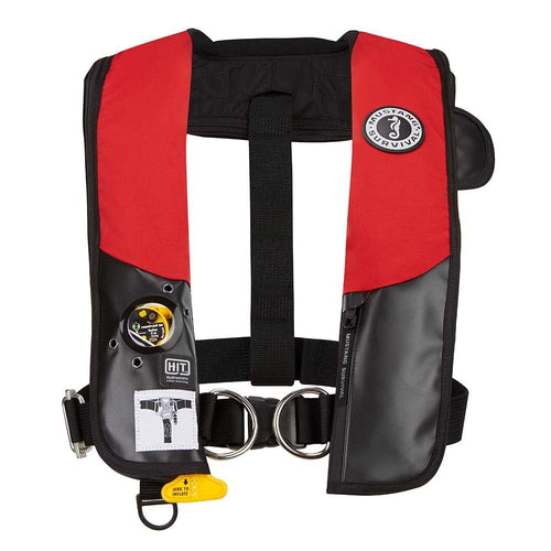 HIT Mustang Hydrostatic Inflatable PFD w/Sailing Harness - Red/Black - Automatic/Manual [MD318402-123-0-202]