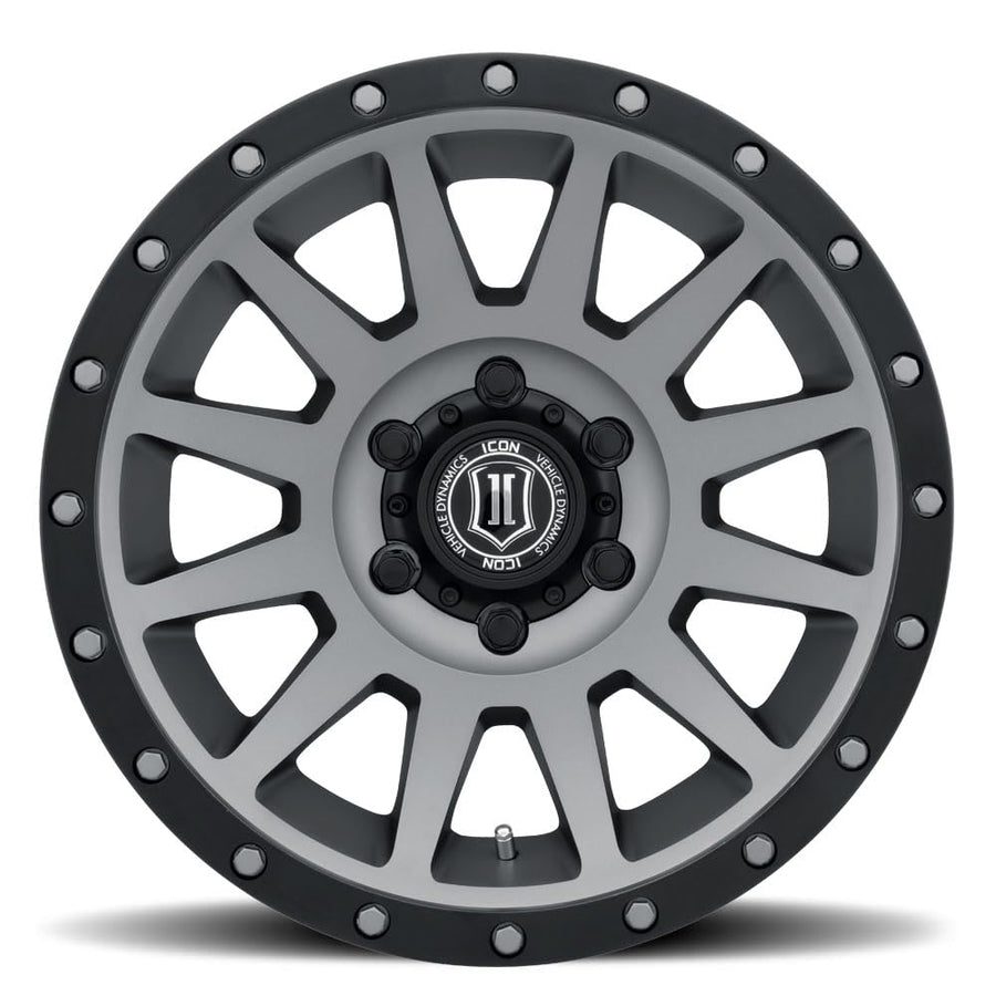 ICON Alloys Compression, 18 x 9/5 x 5, Titanium, 12mm Offset, 4.5" BS, 2018907345TT