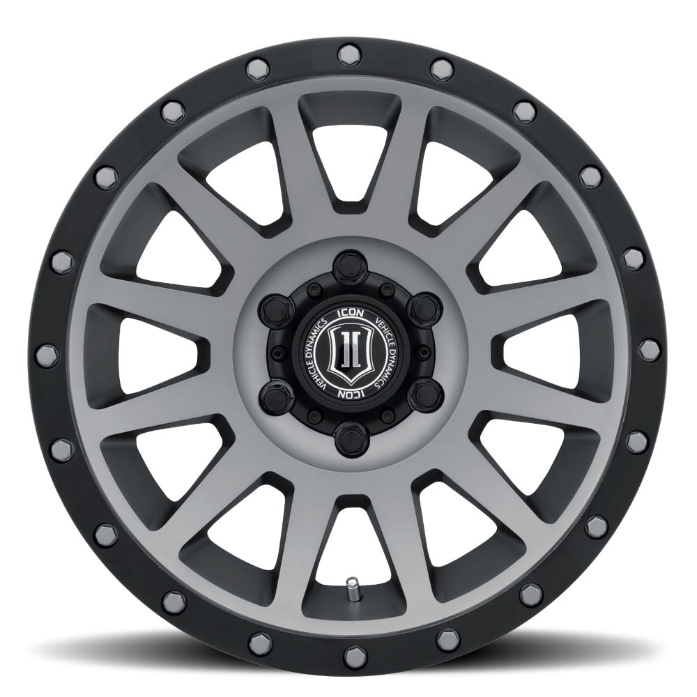 ICON Alloys Compression, 18 x 9/6 x 5.5, Titanium, 0mm Offset, 5" BS, 2018908350TT