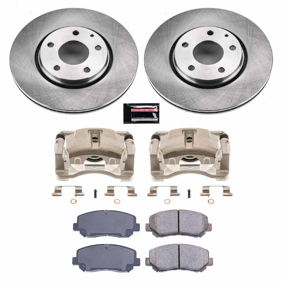 Power Stop KCOE7689 Front Brake Kit-OE Rotors & Z17 ramic Brake Pads Autospecialty For Mazda CX-5 2016-2023 [Model Specific]