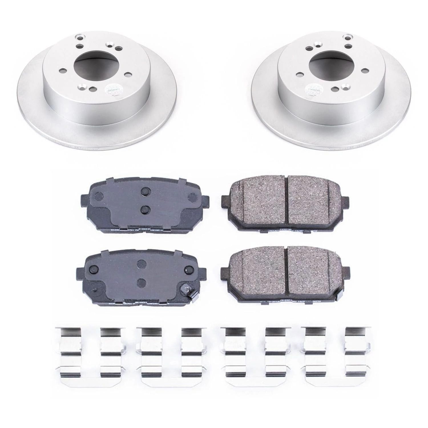 Power Stop CRK5853 Brake Pads & Coated Brake Rotor - rear For Kia Rondo 2007-2010 [Model Specific]
