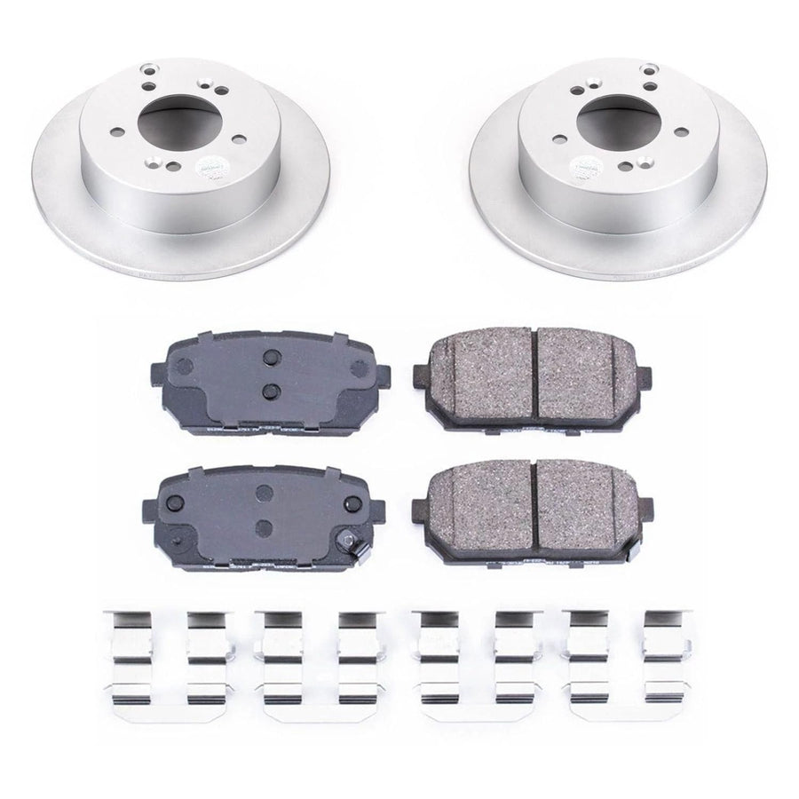 Power Stop CRK5853 Brake Pads & Coated Brake Rotor - rear For Kia Rondo 2007-2010 [Model Specific]