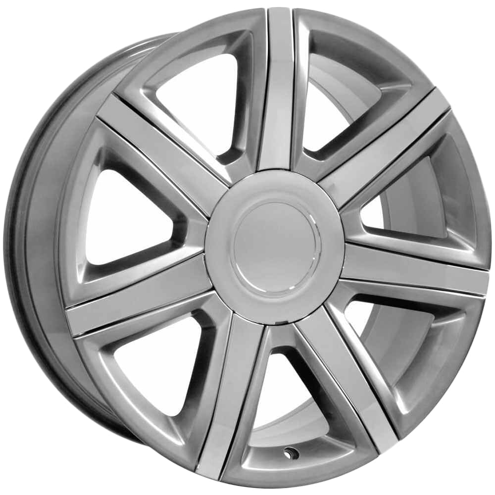 Hyper Silver Wheel OE Wheels LLC CA87-22090-6550-31HS-ic Painted (22 x 9. inches /6 x 139 mm, 31 mm Offset)