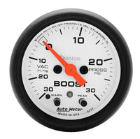 Auto Meter Phantom Electric Boost/Vacuum Gauge, 2.3125 in. 5777