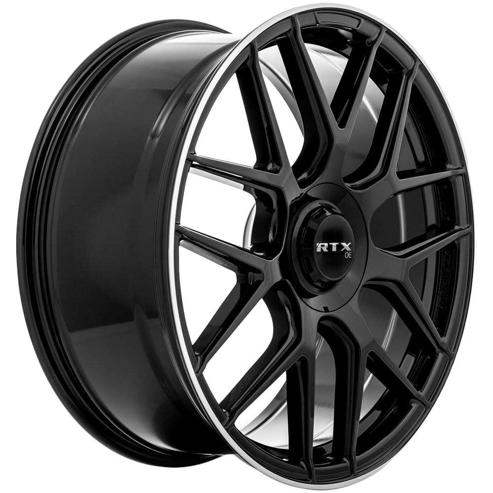 Leonburg Rtx Wheel 21x9.5 5x112 Gloss Black With Machined Edge 38mm