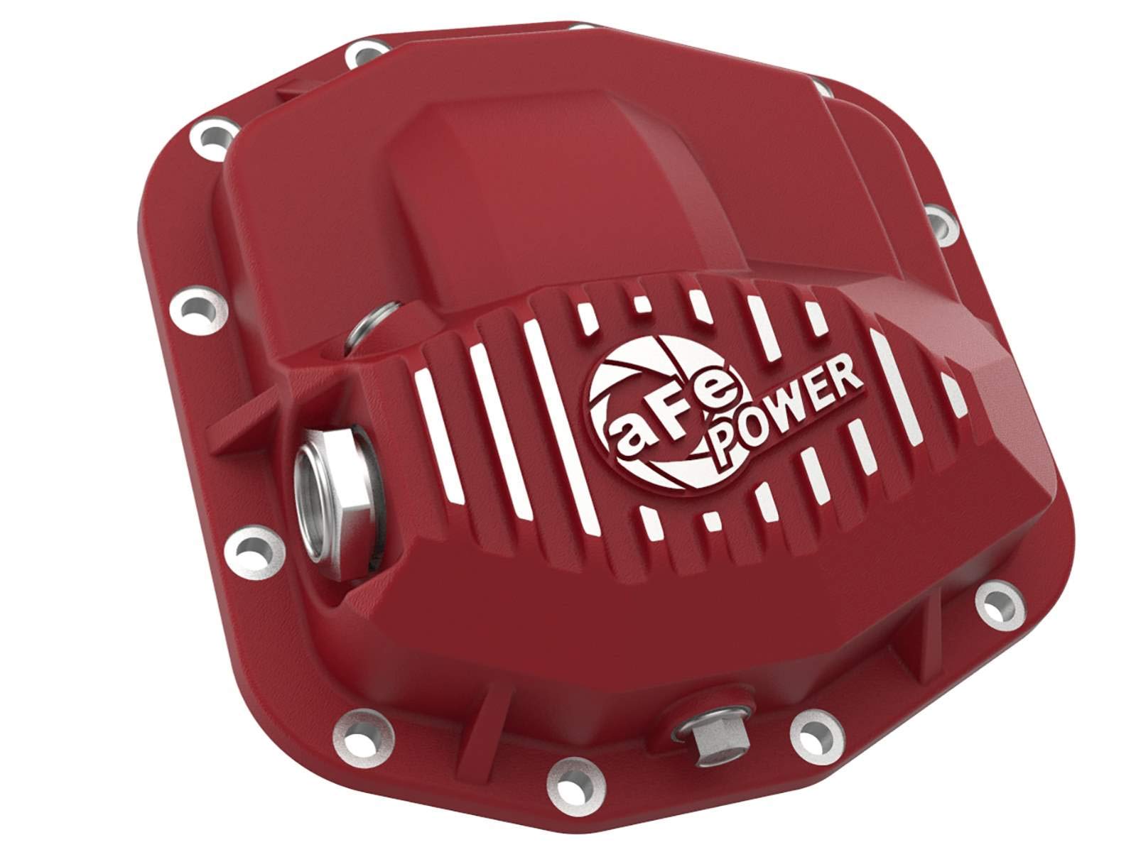 Pro Series aFe POWER Front Differential Cover Red w/Machined Fins - #46-71030R - Jeep Wrangler (JL) 18-23/ Gladiator (JT) 20-23 (Dana M210)