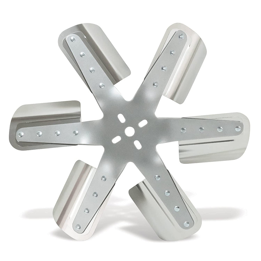 17" Flex-a-lite 2217 Silver 6-Blade CCW Belt Driven Flex Fan