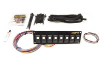 57101 Painless Performance Trail Rocker 8-Switch Panel, In-Dash Mount, black