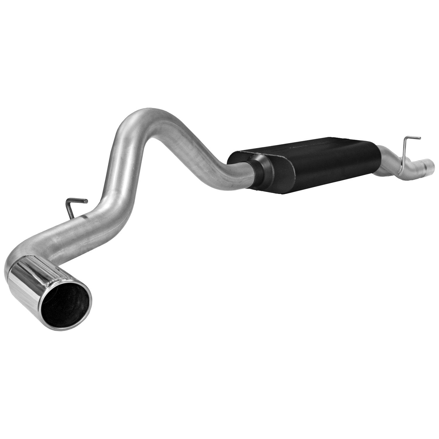 American Thunder Flowmaster 17328 Cat-Back Exhaust Kit 3.5 Inch Aluminized Steel 4 Inch Polished Stainless Tip Compatible with 2001-2006 2007 Classic Chevy Silverado GMC Sierra 2500HD/3500HD 6.0L 8.1L