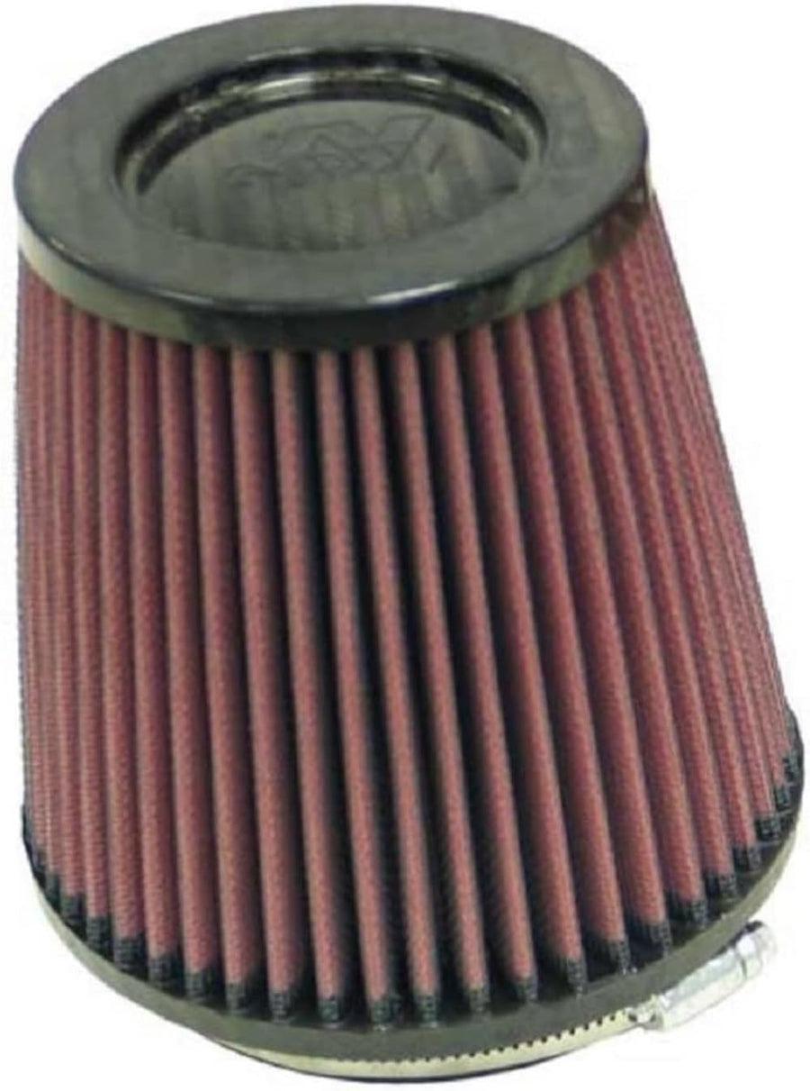 High-Flow K&N Original Lifetime Universal Air Filter - Carbon Fiber Top: High Performance, Premium: Flange Diameter: 4 In, Filter Height: 5.5 In, Flange Length: 0.625 In, Shape: Round Tapered, RP-4660