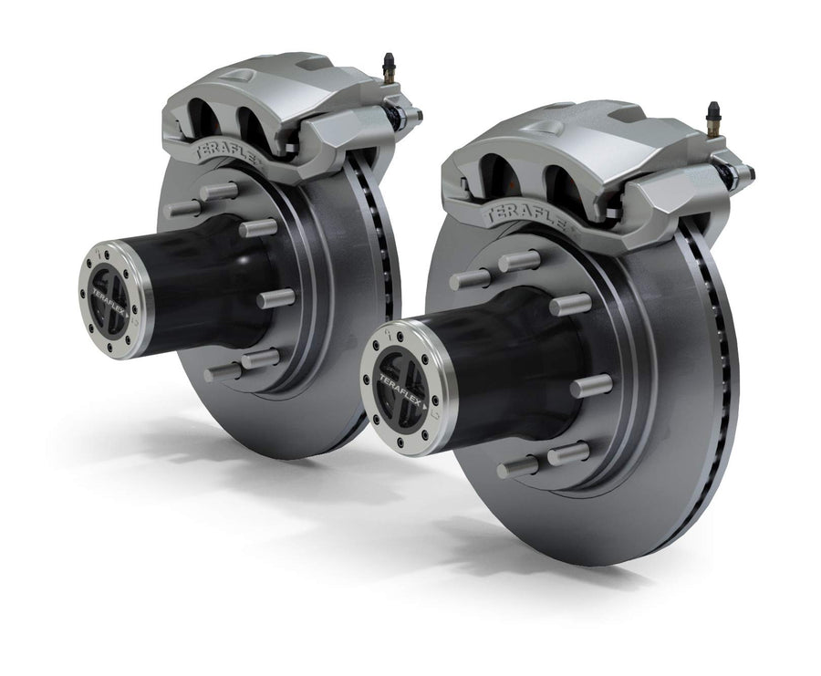 TeraFlex 8-Lug JK Front Locking Hub Conversion Kit & Big Brake Kit