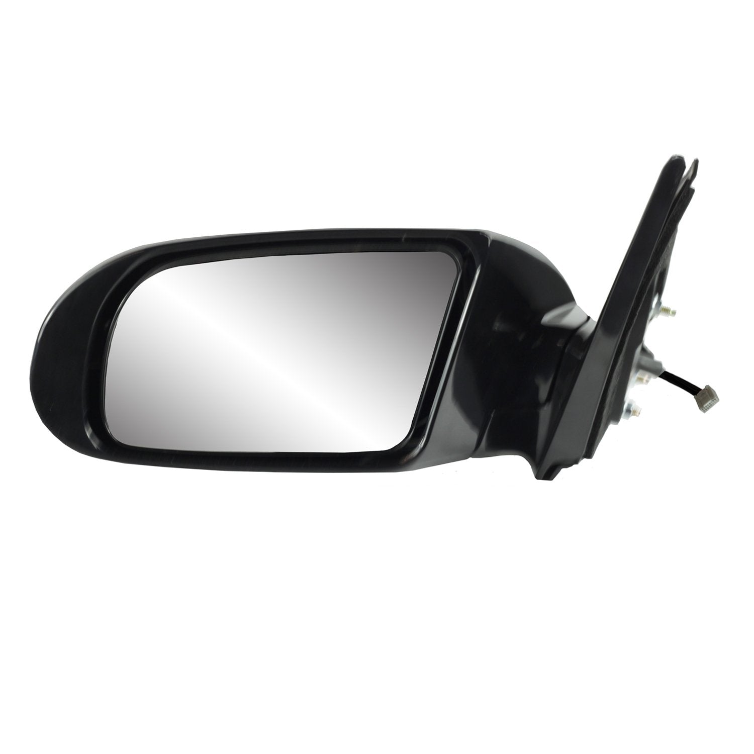 Mirror Driver Side for Nissan Maxima, Black w/PTM Cover, w/Turn Signal, Foldaway, w/o Memory, w/o Premium pkg, Power
