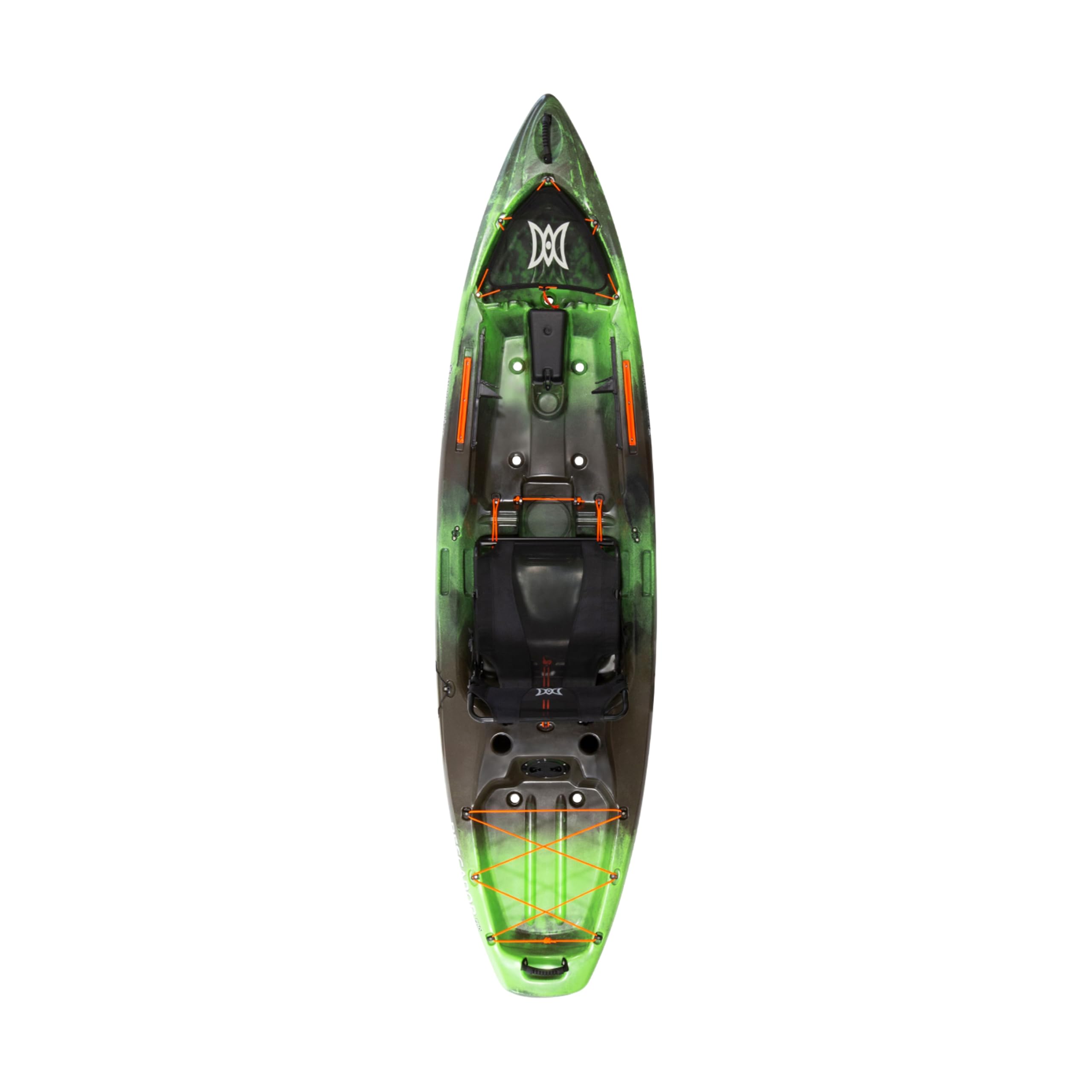 Pescador Pro 10 Perception Kayaks | Sit on Top Fishing Kayak with Adjustable Lawn Chair Seat | Large Front and Rear Storage | 10' 6" | Moss Camo