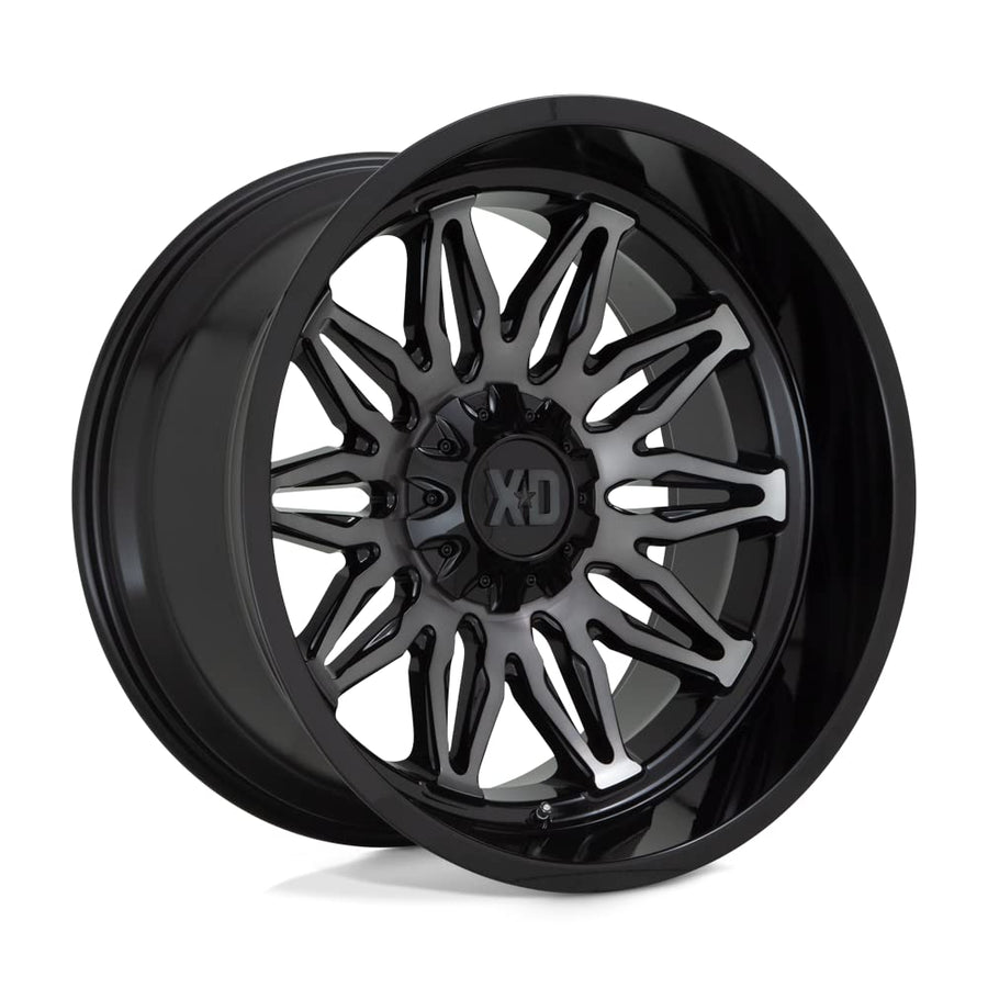 XD Wheels Gunner Xd859 Gloss Black MACHINED with Gray Tint Wheel Alloy Steel (20 x 10. inches /6 x 106 mm, -18 mm Offset)