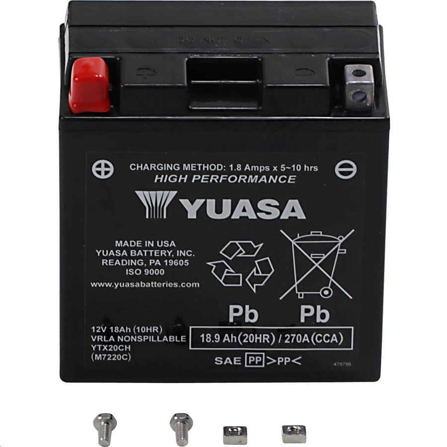 High Performance Yuasa YUAM7220C Maintenance Free Battery - YTX20CH