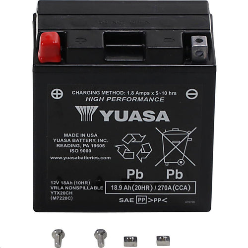 High Performance Yuasa YUAM7220C Maintenance Free Battery - YTX20CH