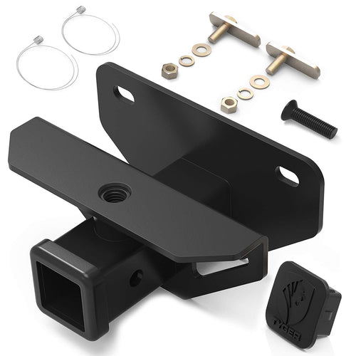 Tyger Auto Trailer Hitch Class 3 & Cover Kit TG-HC3D002B fits 2003-2018 Dodge Ram 1500; 2019-2025 Classic; 2003-2014 2500 3500 2-Inch Receiver Hitch Factory Rear Tow Hitch Towing Combo, Black