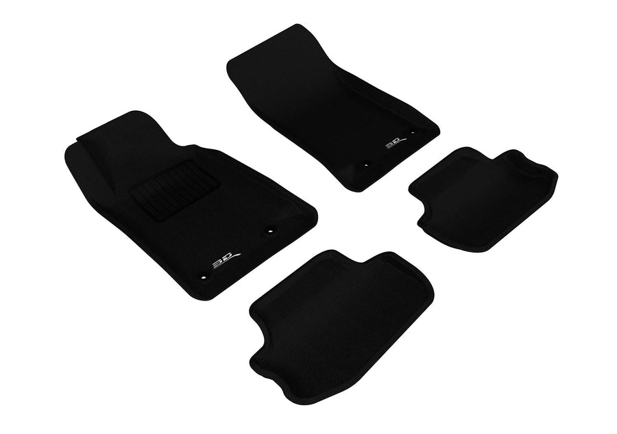 Custom Fit 3D MAXpider Kagu Floor Mat (Black) Compatible with Chevrolet Camaro 2010-2015 - R1 R2