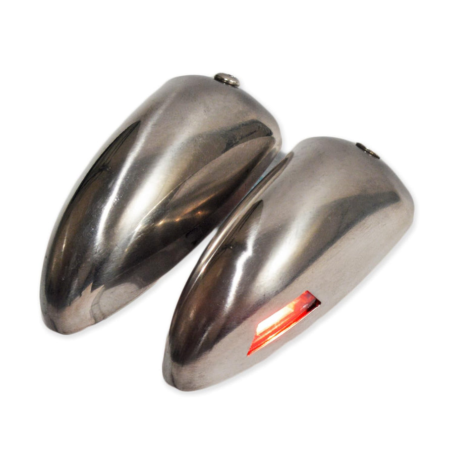 T-H Marine Navigation Lights LED – Low Profile Bullet Style Boat Lights Navigation - Red and Green Bow Lights 1 Nautical Mile Visibility - Horizontal Deck Mount