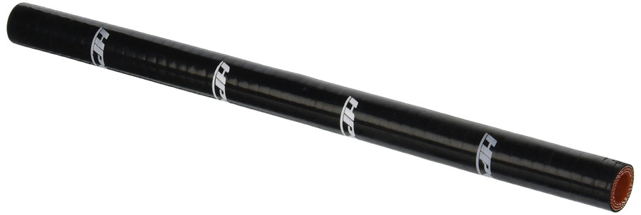 HPS Silicone HTST-044-BLK High Temperature 4-ply Reinforced Tube Coupler Hose, 100 PSI Maximum Pressure, 12" Length, 4/9" ID, Black