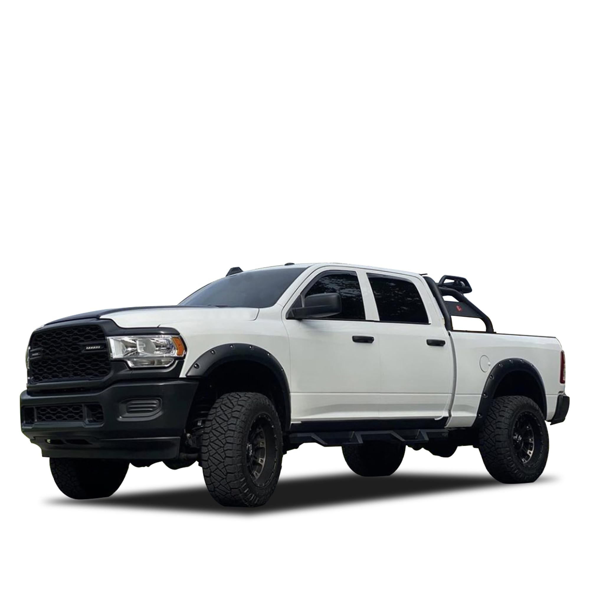 Heavy Duty Black Horse Impact Drop Side Steps Black Compatible with 09-10 Ram 1500|11-18 Ram 1500|19-22 Ram 1500 Classic|2010 Ram 2500/3500|11-23 Ram 2500/3500 (Excl Cab Chassis w/Def Tanks)-IM-DORACC