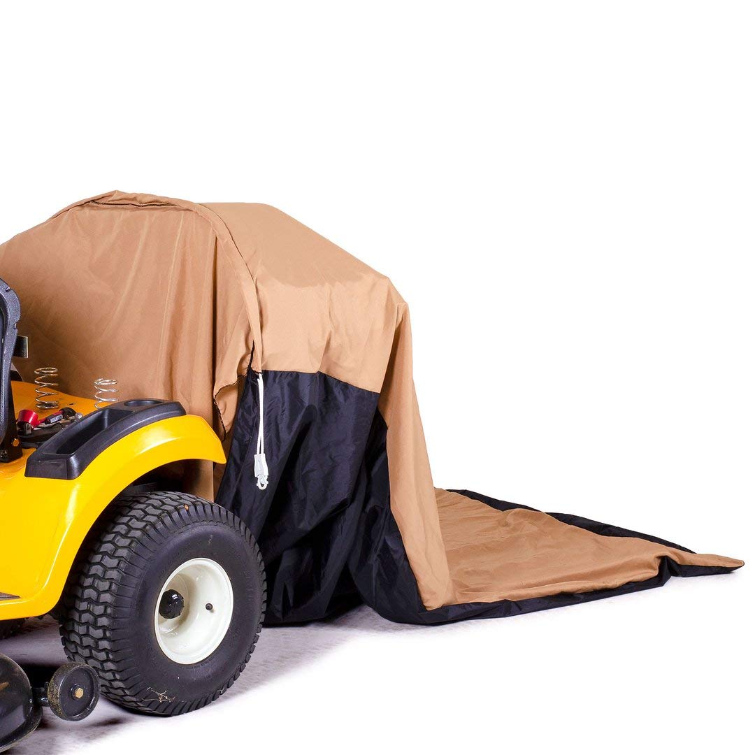 54 Cu. Ft. Pro Leaf Bag TerraKing - 120-inch Opening – For 2 Bag Material collection systems – Ride-On Lawnmowers - Heavy Duty Material – Nylon Bottom - Fast & Easy Leaf Collection [ST95084], Tan