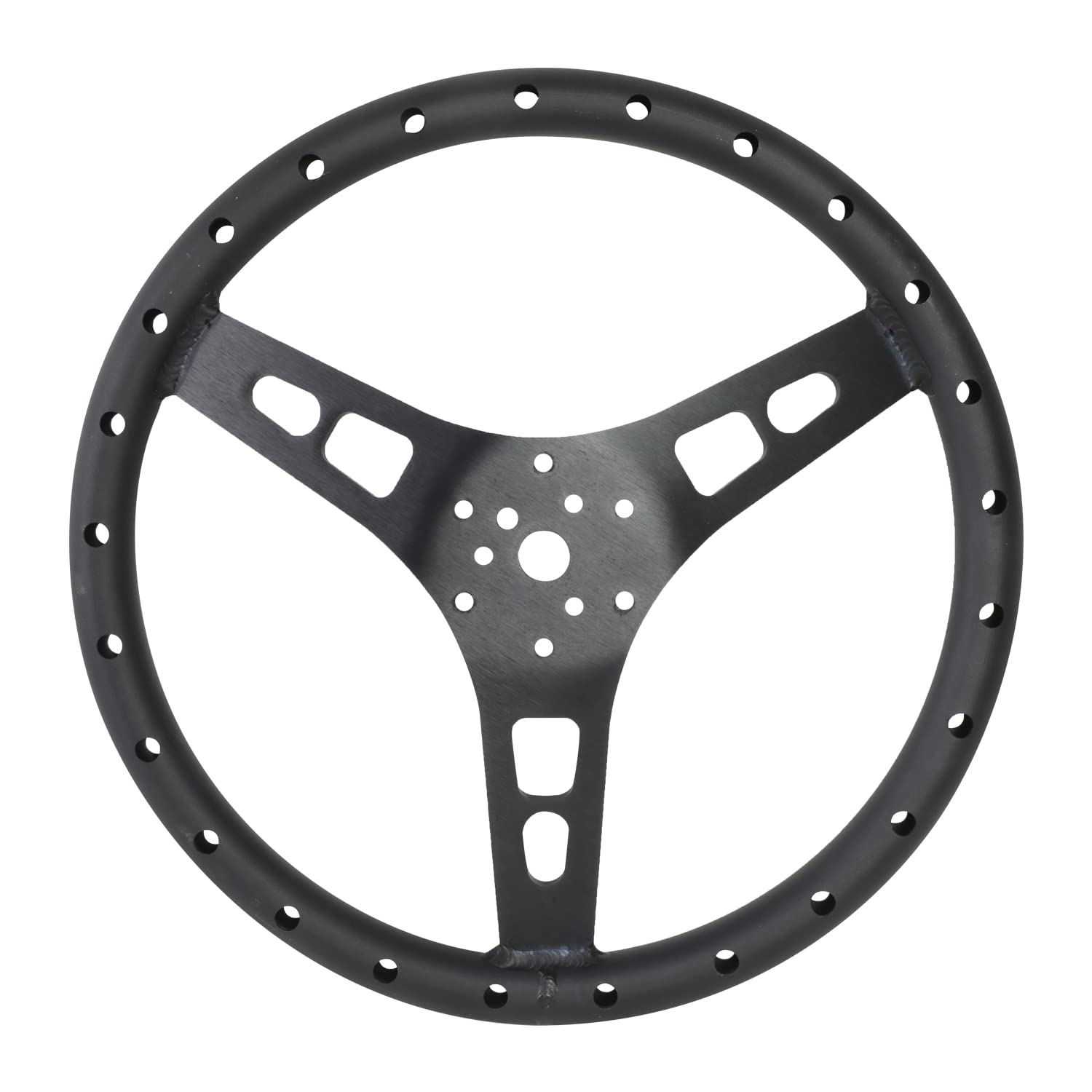 NRG Innovations Reinforced NRG-RST-025MB Steering Wheel 380mm Sport Full Aluminum Light Weight Welded