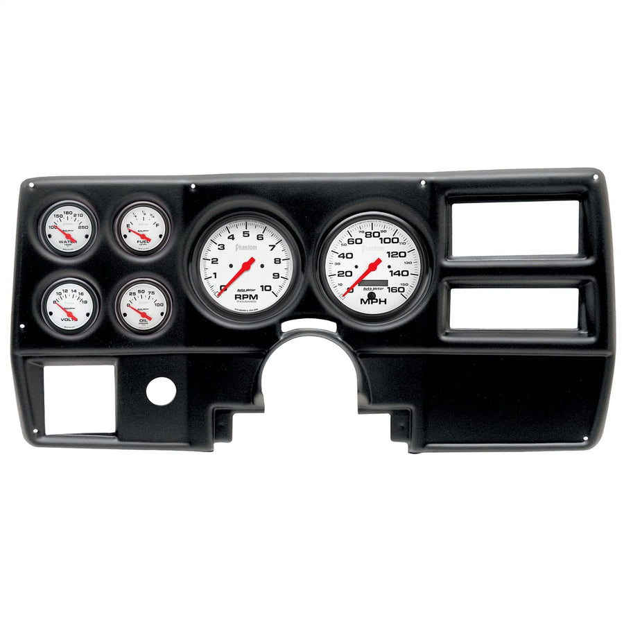AutoMeter Dash Kit Direct Fit, (5" X2, 2 1/16" X4), Chevy/Gmc Truck Ac 84-87, Phantom (2923-09)