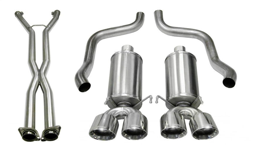 Cat-Back 2.5 IN Twin 3.5 IN Tips (14470CB) Xtreme Sound Level | 2009-2013 Corvette C6 Polished