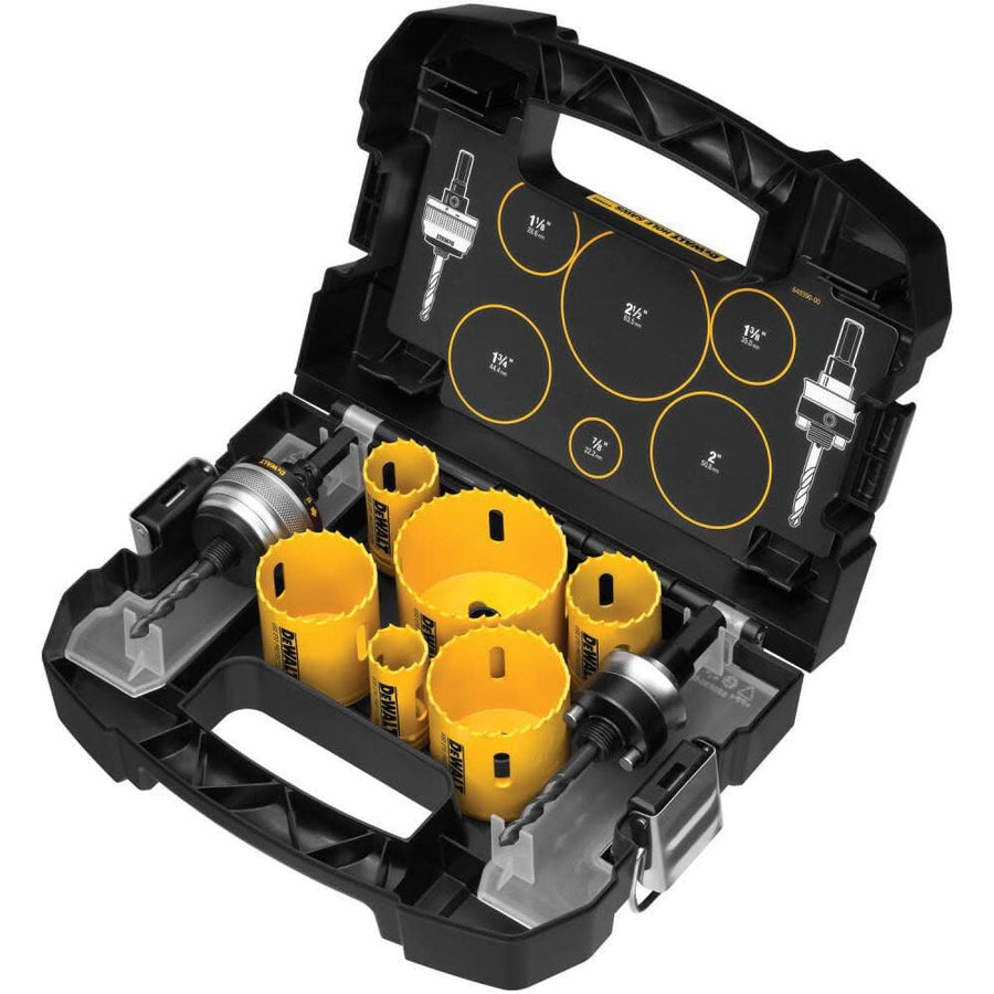 DEWALT Standard Electrician's Set Hole Saw Kit, Bi-Metal (D180002), Yellow