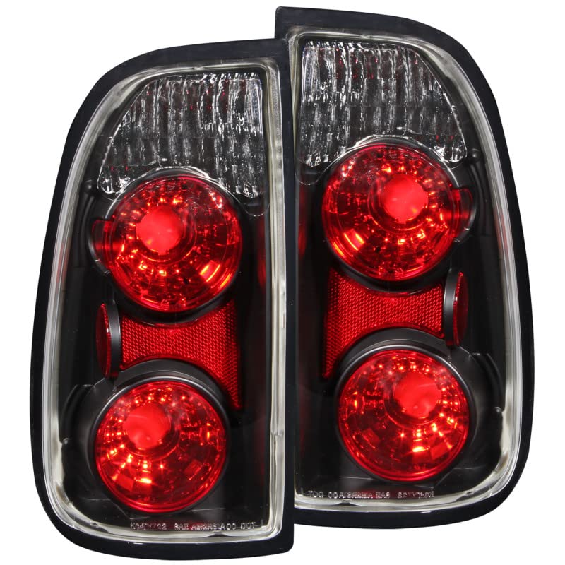 Black Euro Tail Light Set-Clear Lens ANZO USA 211126