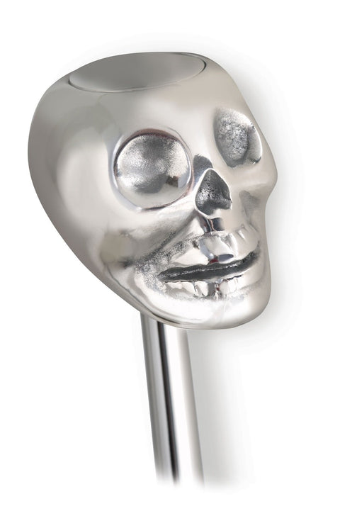 Fm Shifter Lokar Performance Products Gm Powerglide Chrome 16" Single Bend Lever Skull Knob